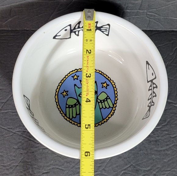 Cat Dish Ursula Dodge Majesty Blue Winged Pet Food Dish - Picture 7 of 9